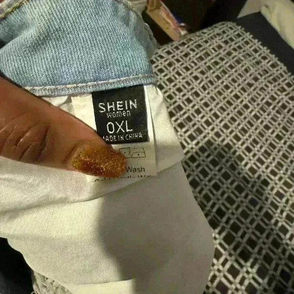 SHEIN Ripped 4 Pocket Sexy Denim Mini Skirt 0XL - Picture 3 of 5